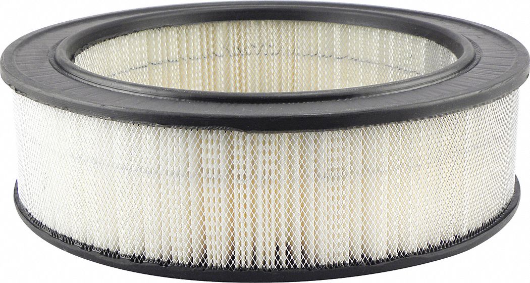 Automotive Air Filter: Round-Oval, Engine, Round, Axial Seal, 3 3/8 in Overall Ht