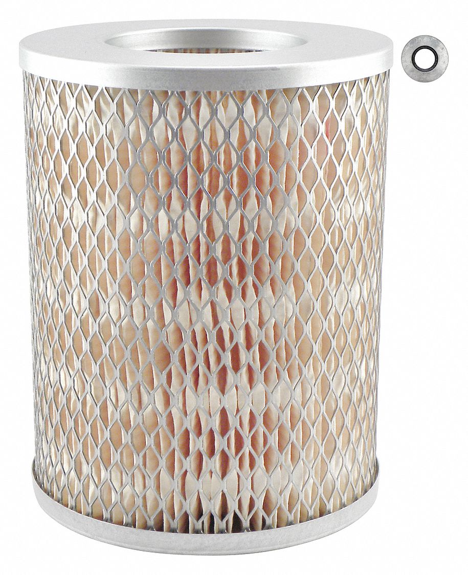 Automotive Air Filter: Round-Oval, Engine, Round, Axial Seal, 3/8 in Inside Dia