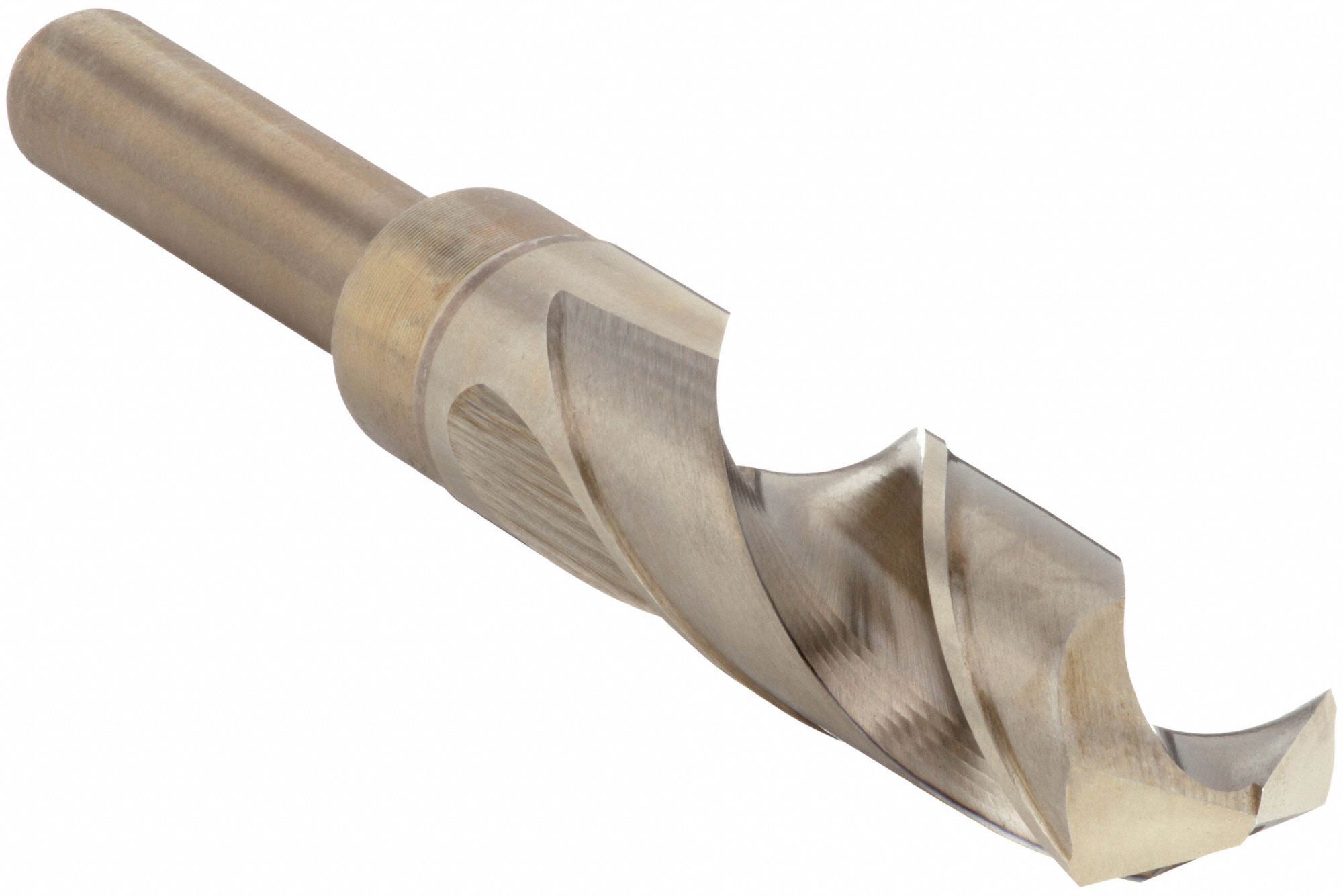 REDUCED SHANK DRILL BIT, ⅞ IN DRILL BIT SIZE, 3⅛ IN FLUTE L, 6 IN LENGTH, COBALT