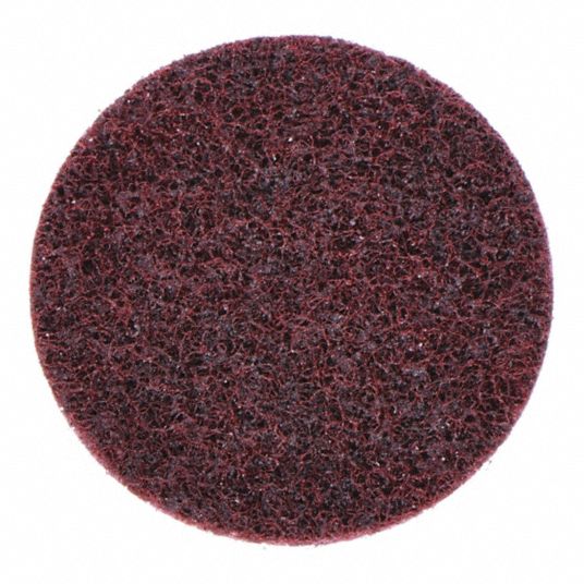 SCOTCH-BRITE, 7 in Dia, Aluminum Oxide, Hook-and-Loop Surface