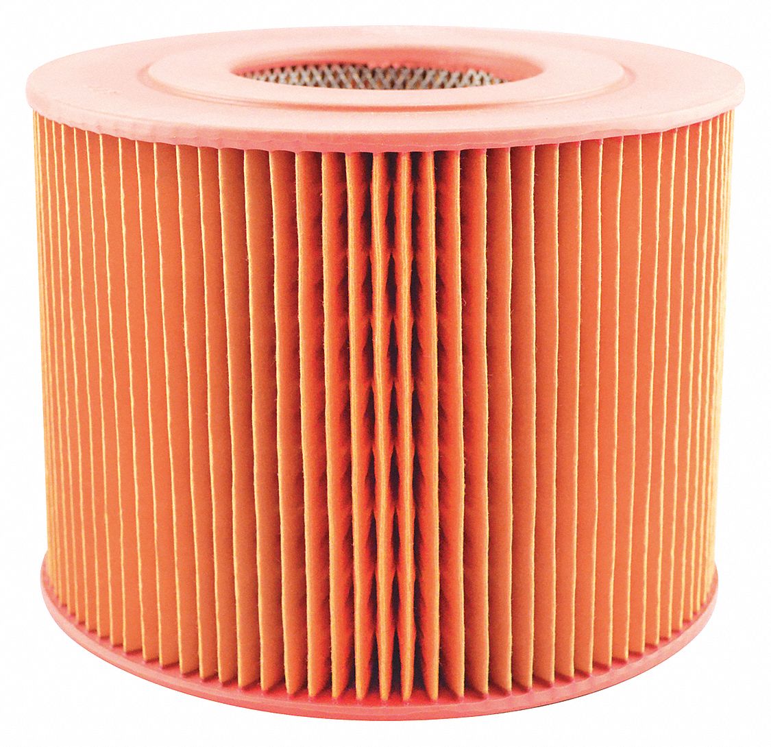 Automotive Air Filter: Round-Oval, Engine, Round, Axial Seal, 5 11/16 in Overall Ht