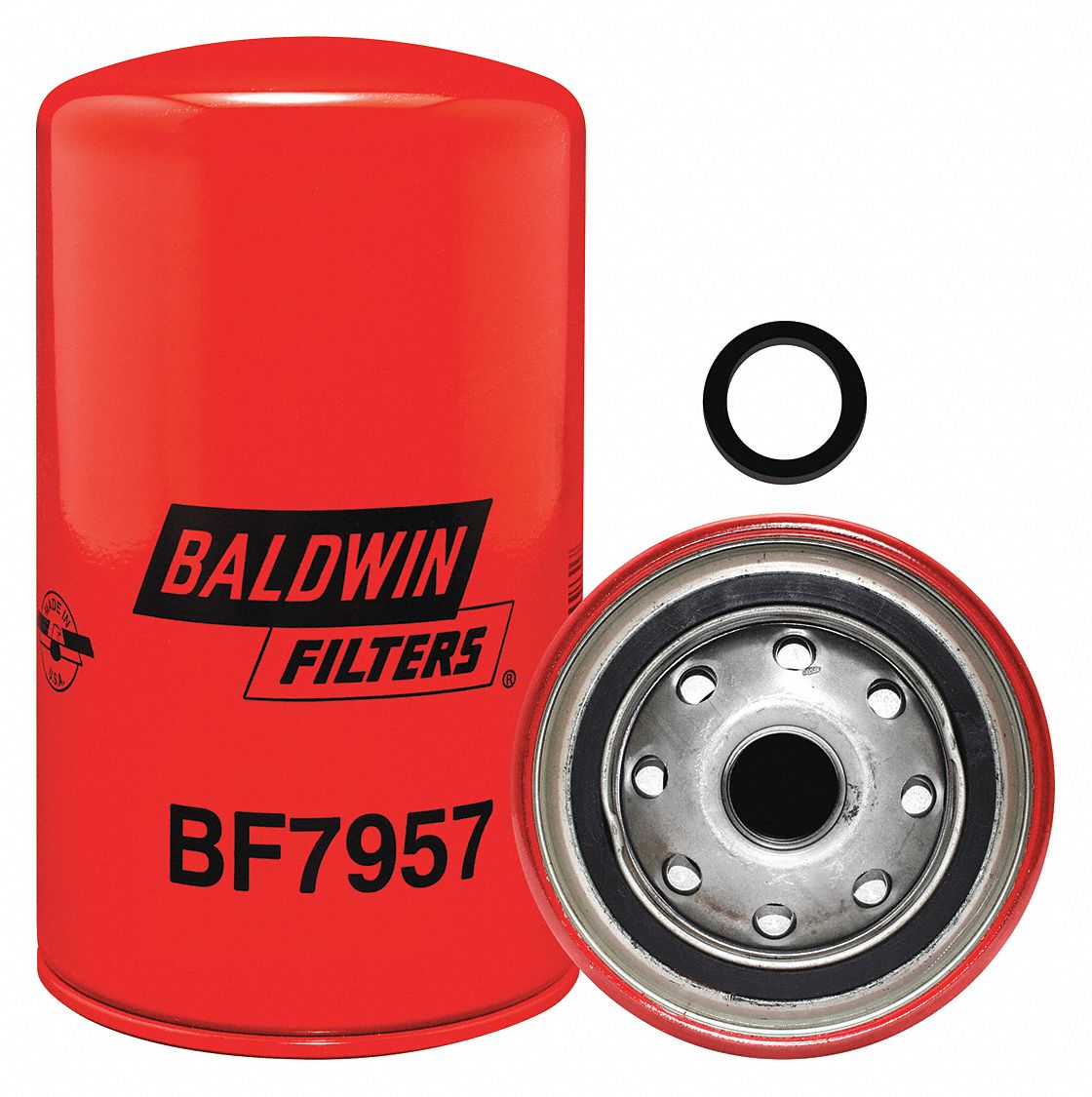 Fuel Filter: Spin-On, 3 11/16 in Outside Dia, M20-1.50 Thread Size, Cellulose