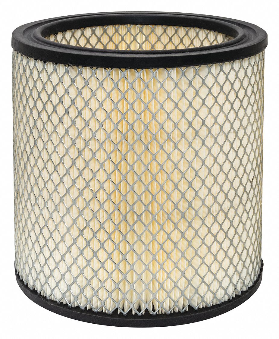 Automotive Air Filter: Round-Oval, Engine, Round, Axial Seal, 8 1/32 in Overall Ht