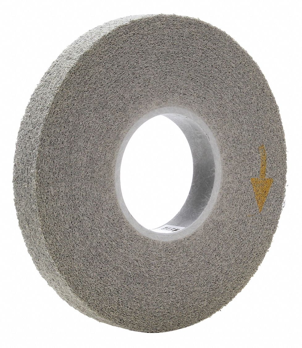 Convolute Wheel: 8 in Dia x 1 in W, 3 in Arbor, Silicon Carbide, Fine, Hard (8), XL-WL