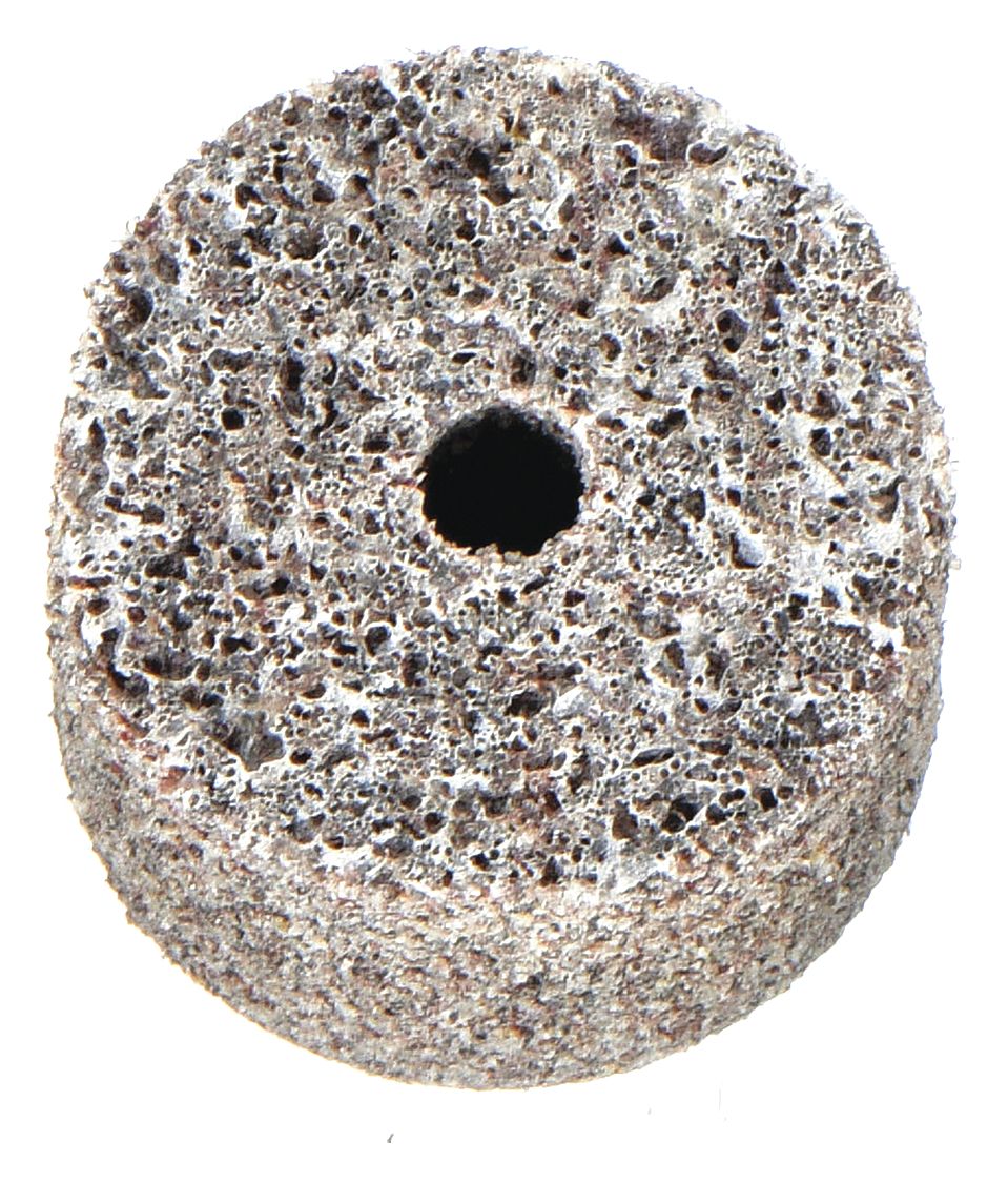 Unitized Wheel: 1 in Dia x 1 in W, 3/16 in Arbor Hole, Aluminum Oxide, Coarse, Hard (8)
