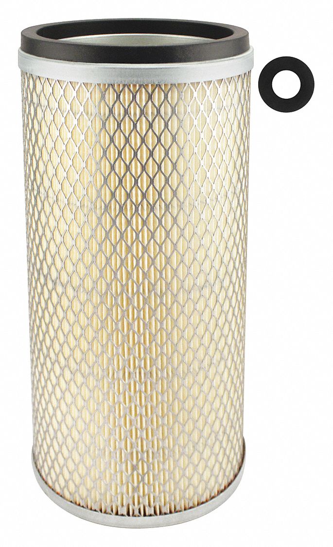 Automotive Air Filter: Round-Oval, Engine, Round, Axial Seal, 21/32 in Inside Dia