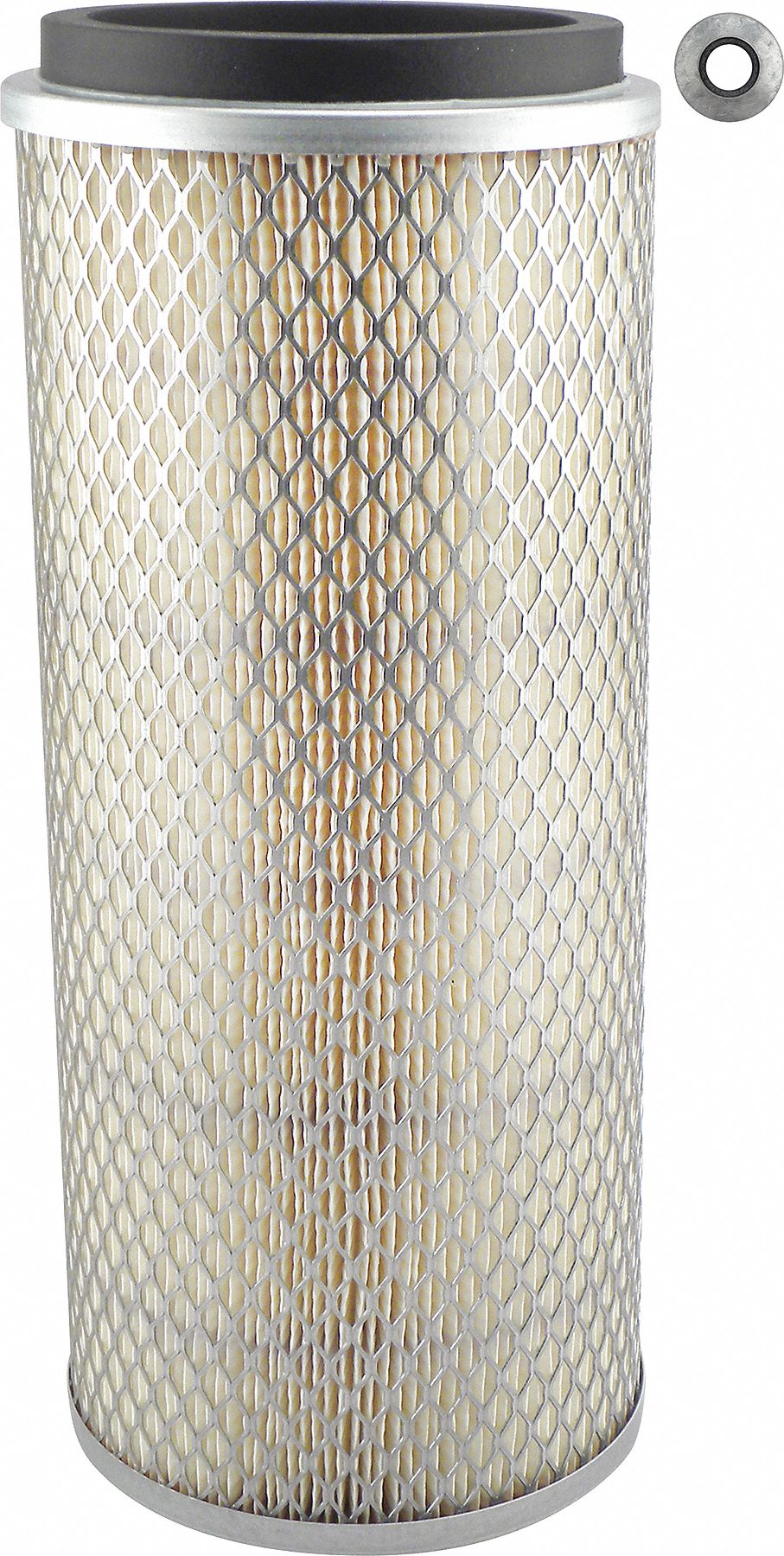 Automotive Air Filter: Round-Oval, Engine, Round, Axial Seal, 21/32 in Inside Dia