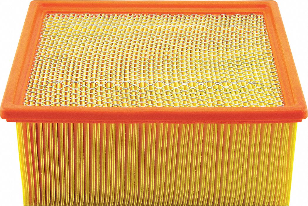 Automotive Air Filter: Panel, Engine, Rectangular, Panel, 10 15/16 in Overall Lg