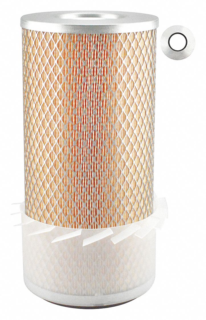 Automotive Air Filter: Round-Oval, Engine, Round, Axial Seal, 5 1/4 in Outside Dia