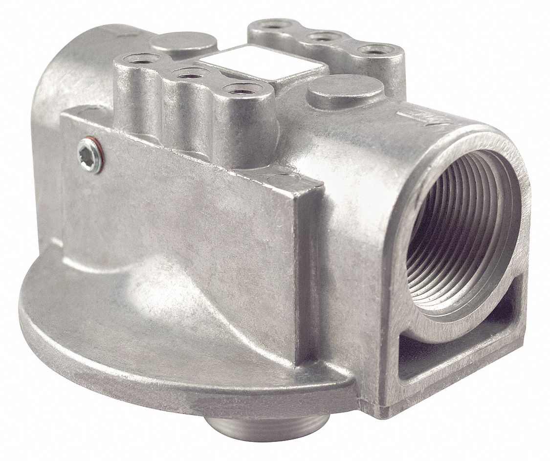 Hydraulic Filter Base: Hydraulic Filter, Hydraulic Filter Base, 5 5/16 in Lg