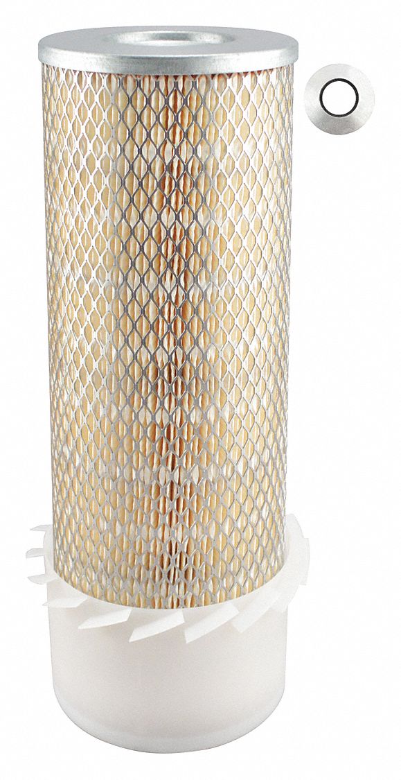 Automotive Air Filter: Round-Oval, Engine, Round, Axial Seal, 5 1/4 in Outside Dia