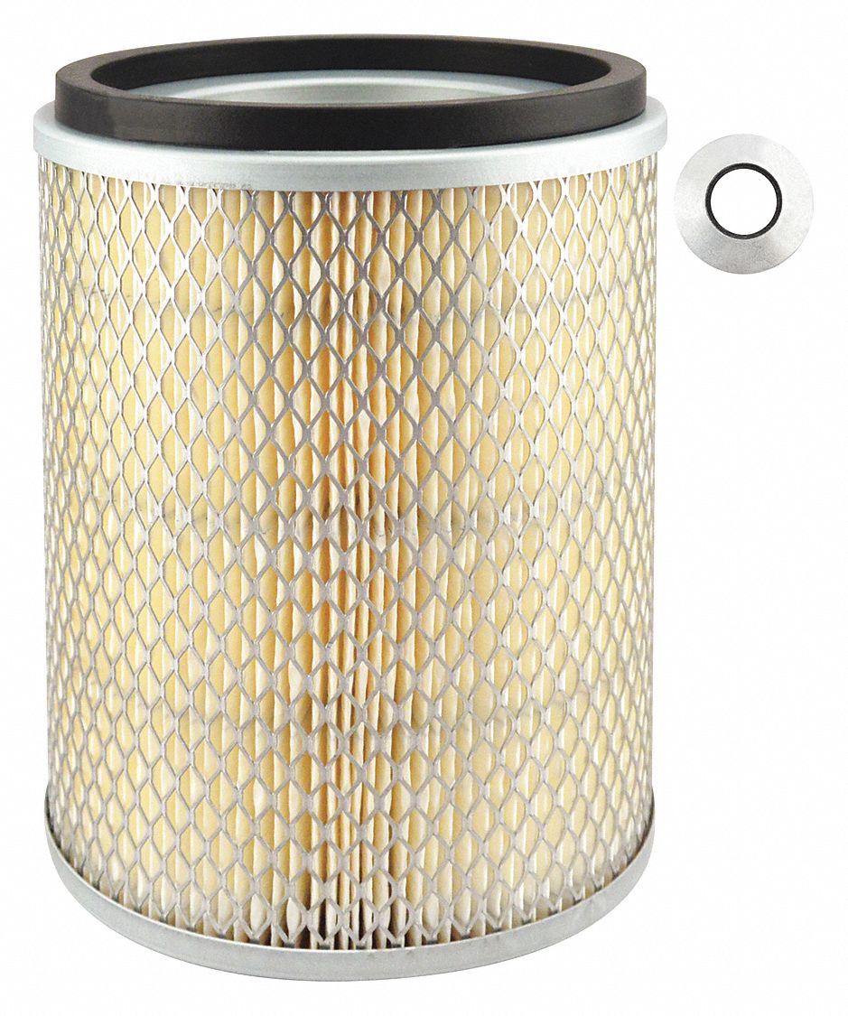 Automotive Air Filter: Round-Oval, Engine, Round, Axial Seal, 21/32 in Inside Dia