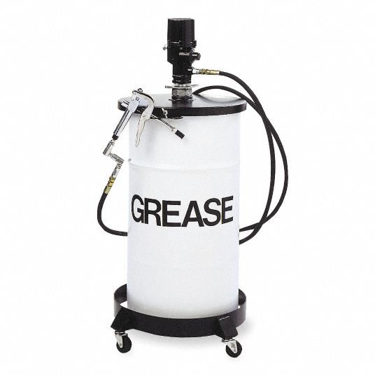 LEGACY Portable Grease Pump with Gun, Fits Container Size 120 lb/16 gal