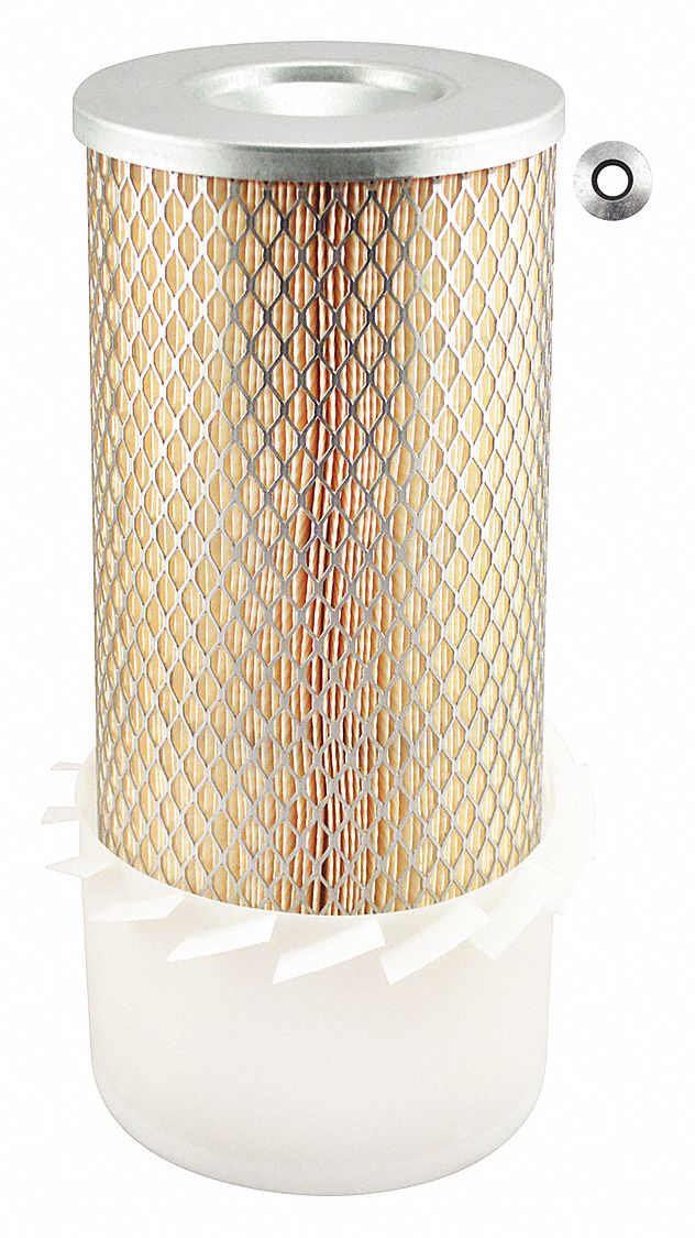 Automotive Air Filter: Round-Oval, Engine, Round, Axial Seal, 5 1/4 in Outside Dia
