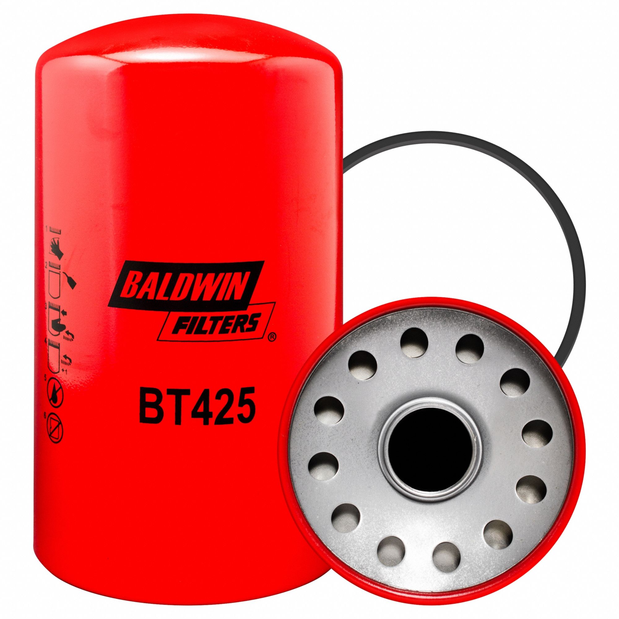 BALDWIN FILTERS, Hydraulic Fluid, 1 1/2"16 Thread Size, Hydraulic