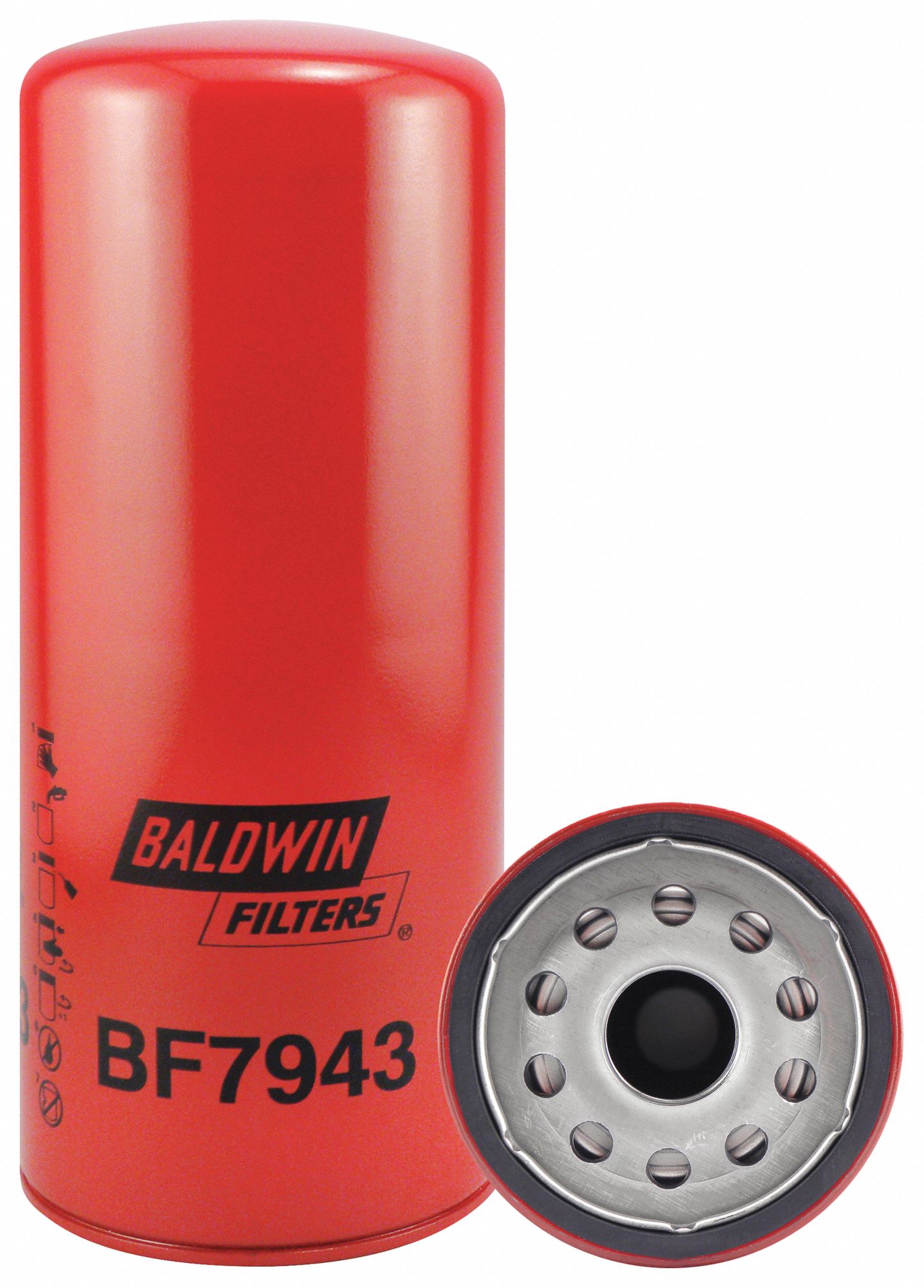 Fuel Filter: Spin-On, 4 1/4 in Outside Dia, M32 x 1.50 Thread Size, Cellulose