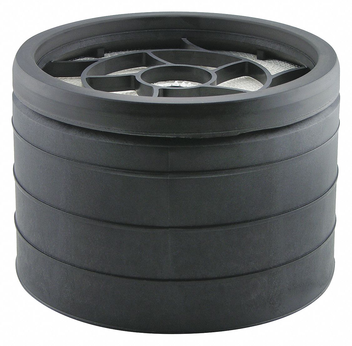 Automotive Air Filter: Round-Oval, Engine, Round, Channel Flow, 6 9/32 in Overall Ht