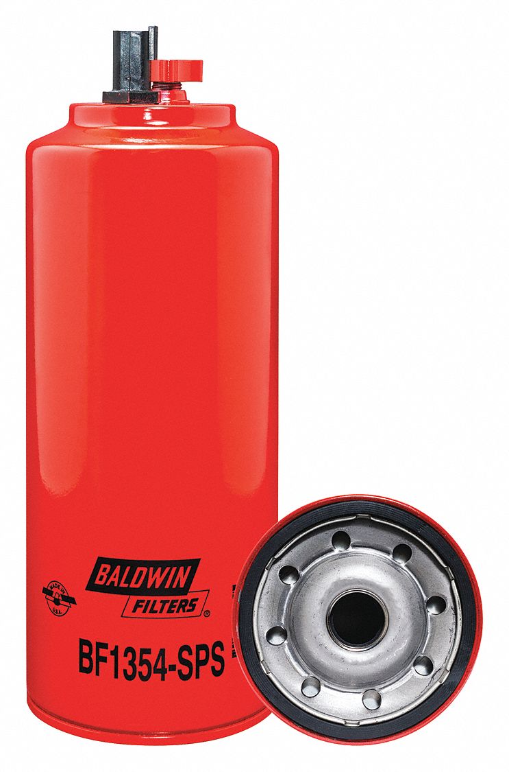 BALDWIN FILTERS, Spin-On, 4 1/4 in Outside Dia, Fuel Filter - 4ZTV8 ...