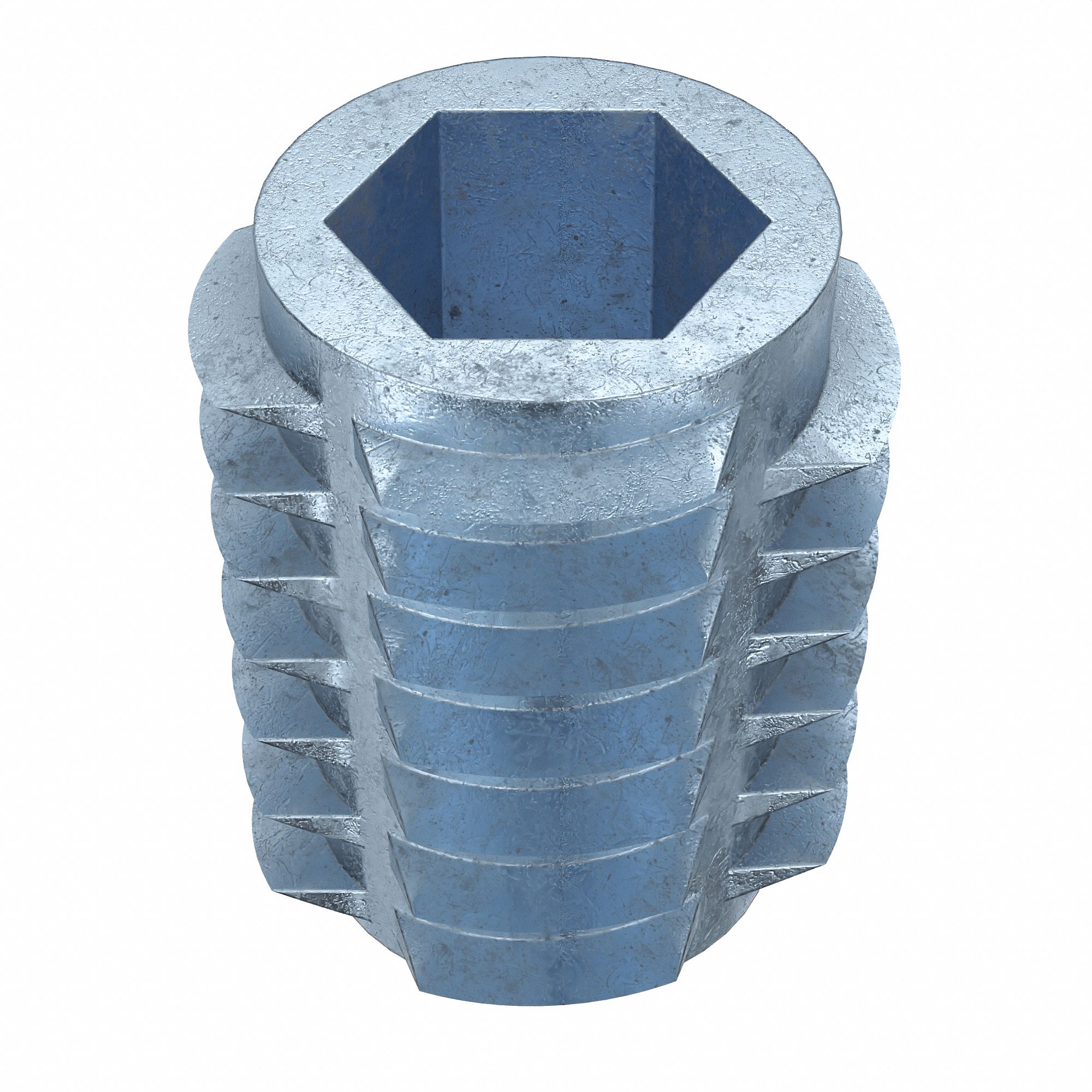E♡ M6-1.00 Int Thrd Sz, 13 mm Overall Lg, Hex Drive Threaded