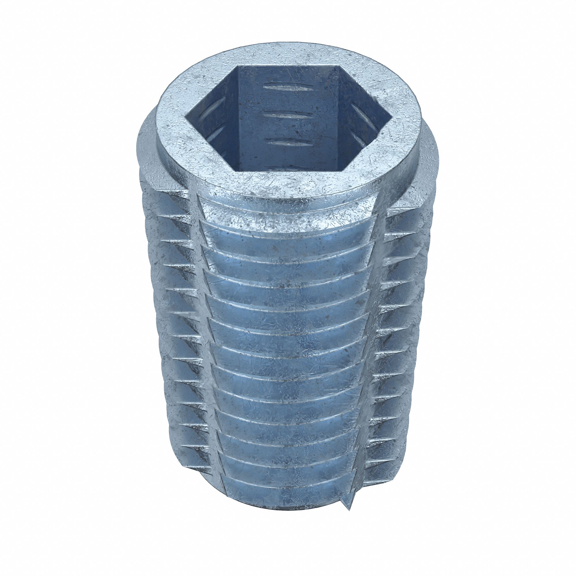 Hex Drive Threaded Insert Flush, Die Cast Zinc Alloy, 832 Internal