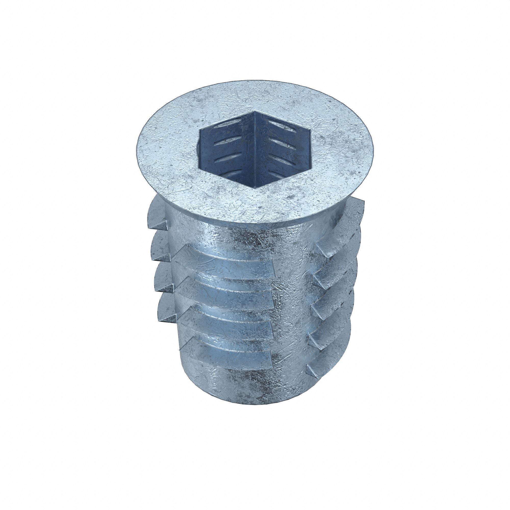 HEX DRIVE THREADEDINSERT,25/64IN L,100PK