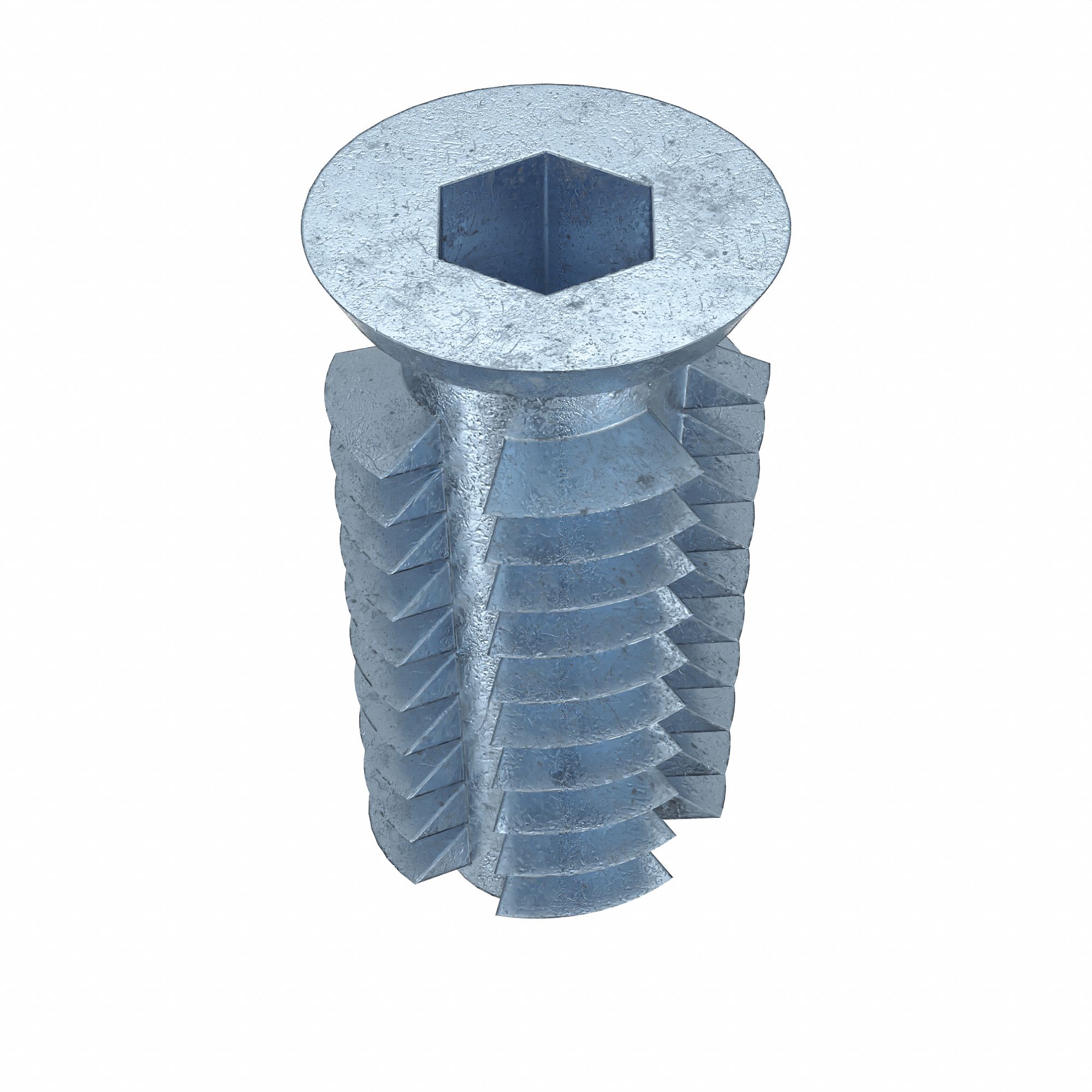 HEX DRIVE THREADEDINSERT,51/64IN L,50PK