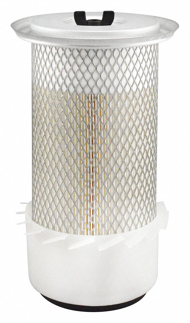 Automotive Air Filter: Round-Oval, Engine, Round, Axial Seal, 6 13/32 in Outside Dia