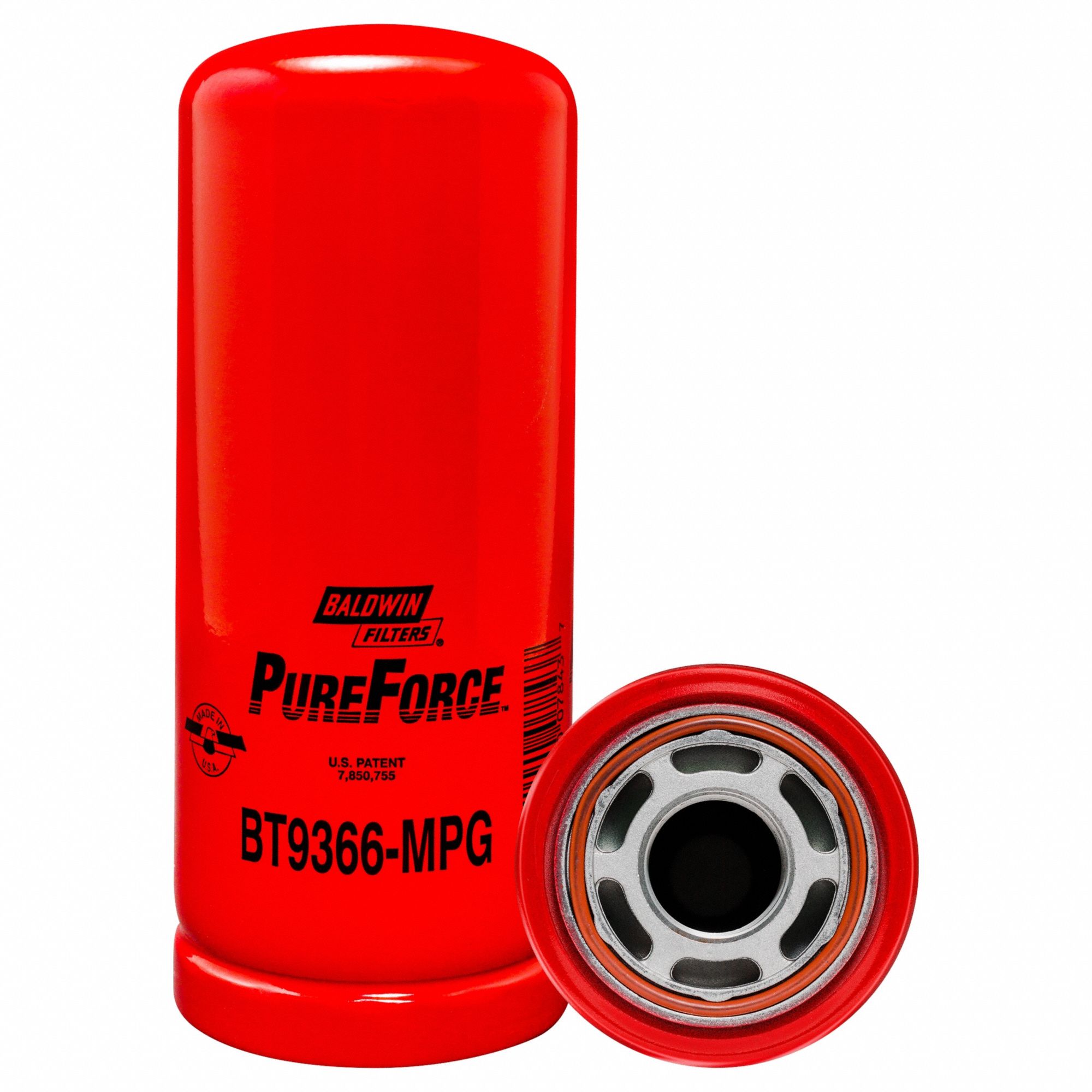 Hydraulic Filter: Hydraulic Fluid, 1 3/8"-12 Thread Size, Spin-On, Cellulose