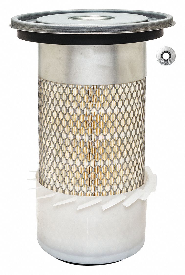 Automotive Air Filter: Round-Oval, Engine, Round, Axial Seal, 5 11/32 in Outside Dia