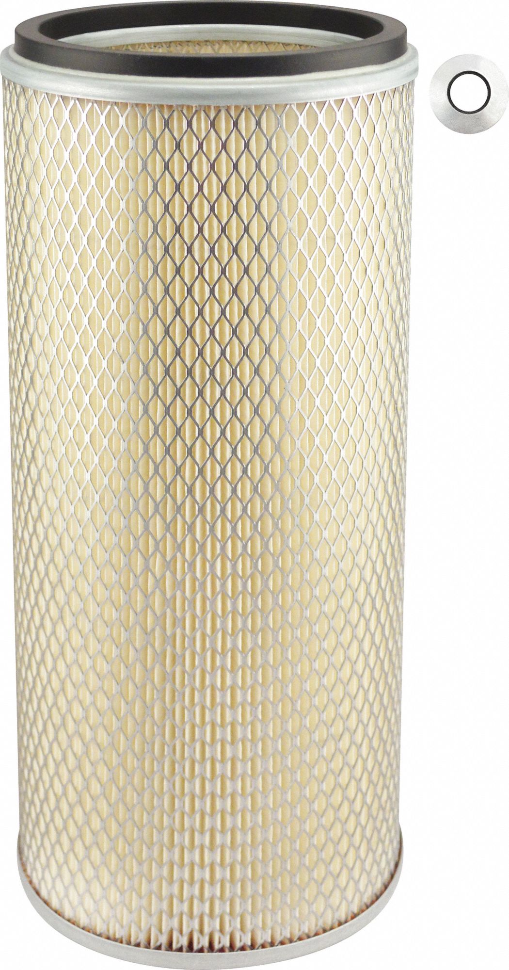 Automotive Air Filter: Round-Oval, Engine, Round, Axial Seal, 21/32 in Inside Dia