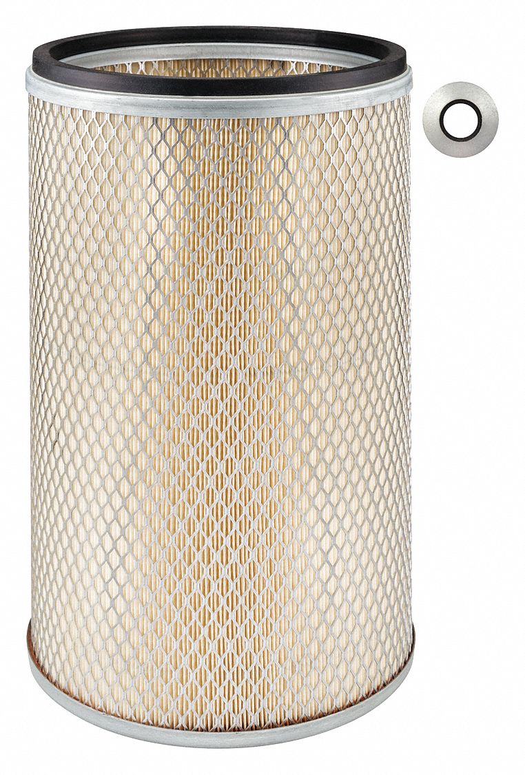 Automotive Air Filter: Round-Oval, Engine, Round, Axial Seal, 21/32 in Inside Dia