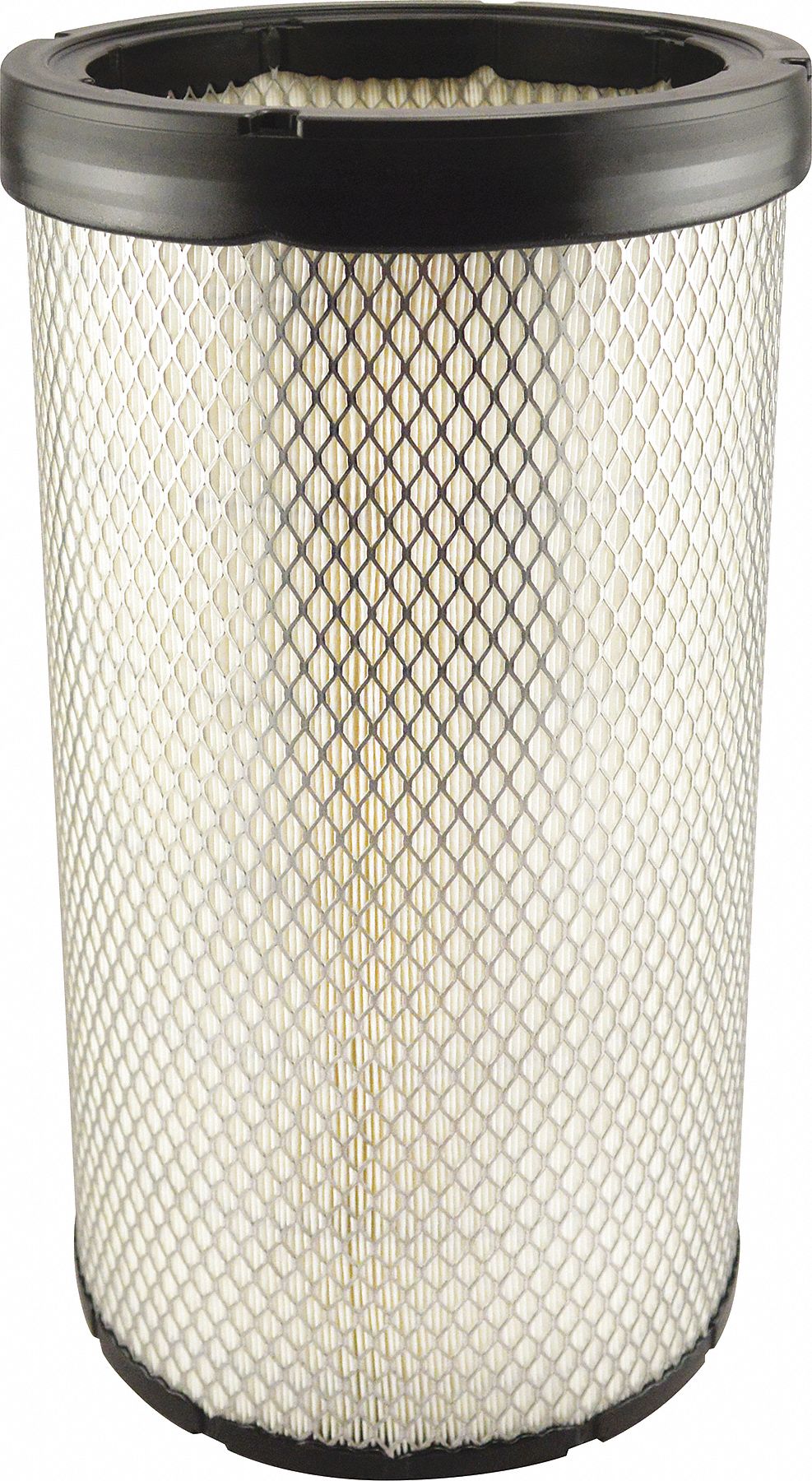 Automotive Air Filter: Round-Oval, Engine, Round, Radial Seal, 15 7/32 in Overall Ht