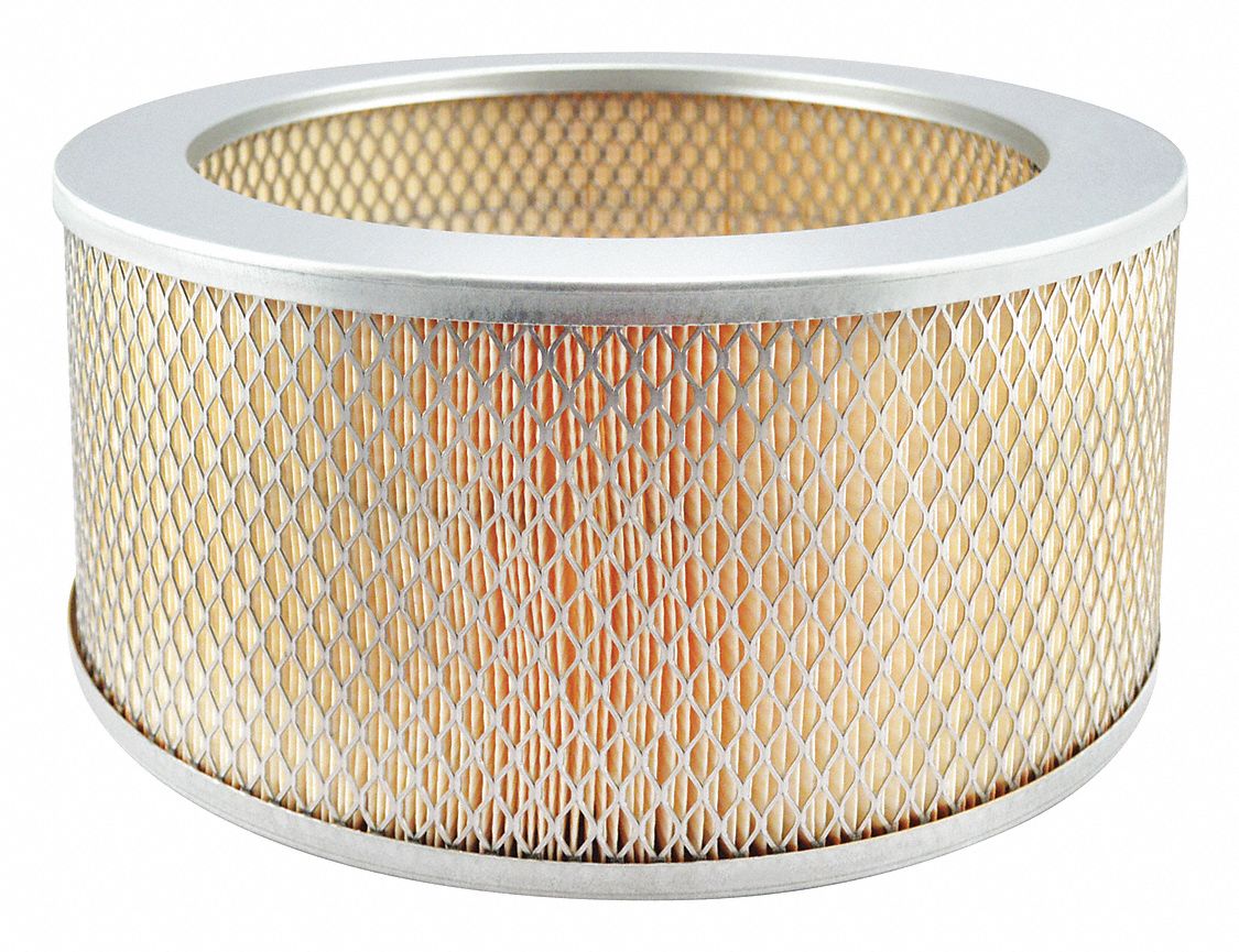 Automotive Air Filter: Round-Oval, Engine, Round, Axial Seal, 5 3/16 in Overall Ht