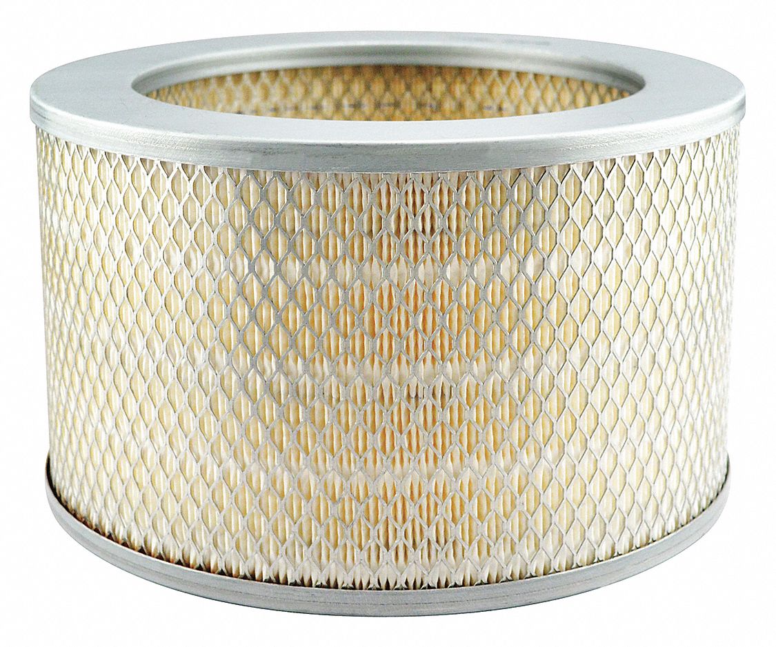Automotive Air Filter: Round-Oval, Engine, Round, Axial Seal, 6 in Overall Ht