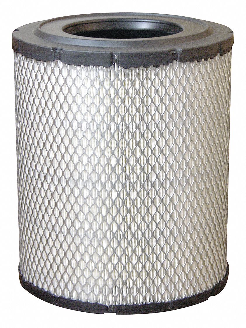 Automotive Air Filter: Round-Oval, Engine, Round, Radial Seal, 10 in Overall Ht