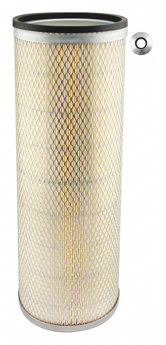 Automotive Air Filter: Round-Oval, Engine, Round, Axial Seal, 17/32 in Inside Dia