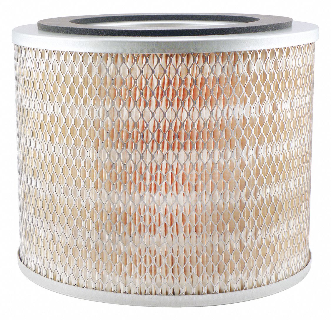 Automotive Air Filter: Round-Oval, Engine, Round, Axial Seal, 8 1/16 in Overall Ht