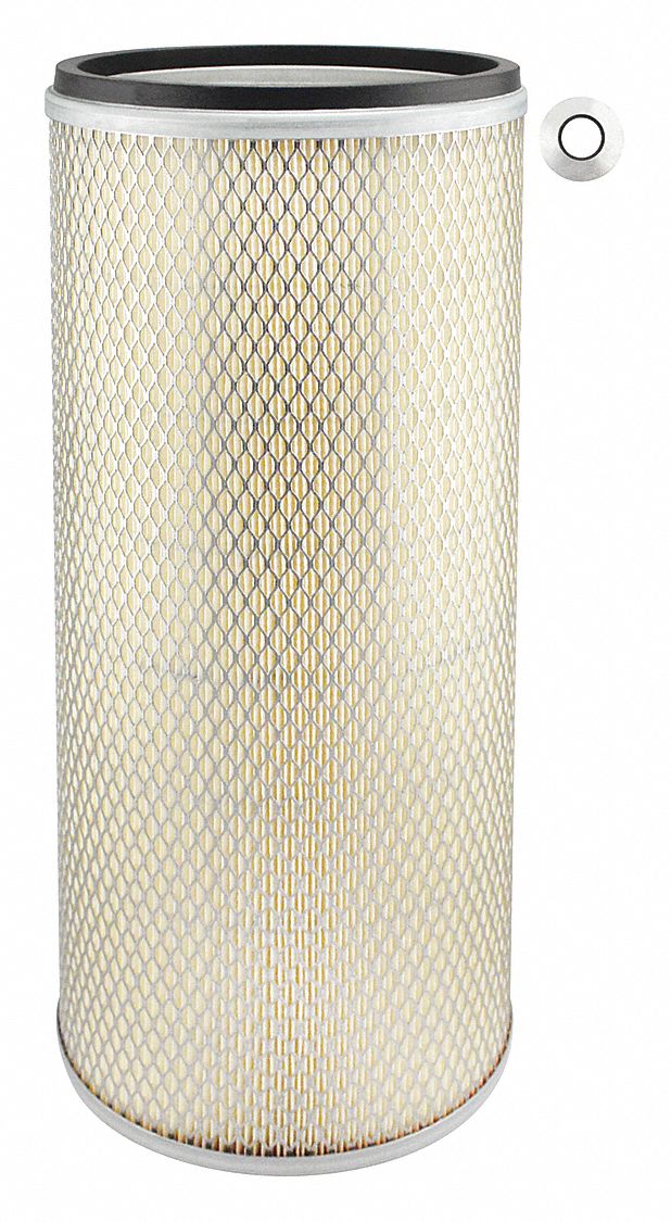 Automotive Air Filter: Round-Oval, Engine, Round, Axial Seal, 21/32 in Inside Dia