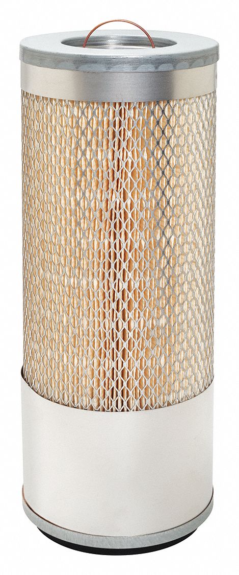 Automotive Air Filter: Round-Oval, Engine, Round, Axial Seal, 15 5/16 in Overall Ht