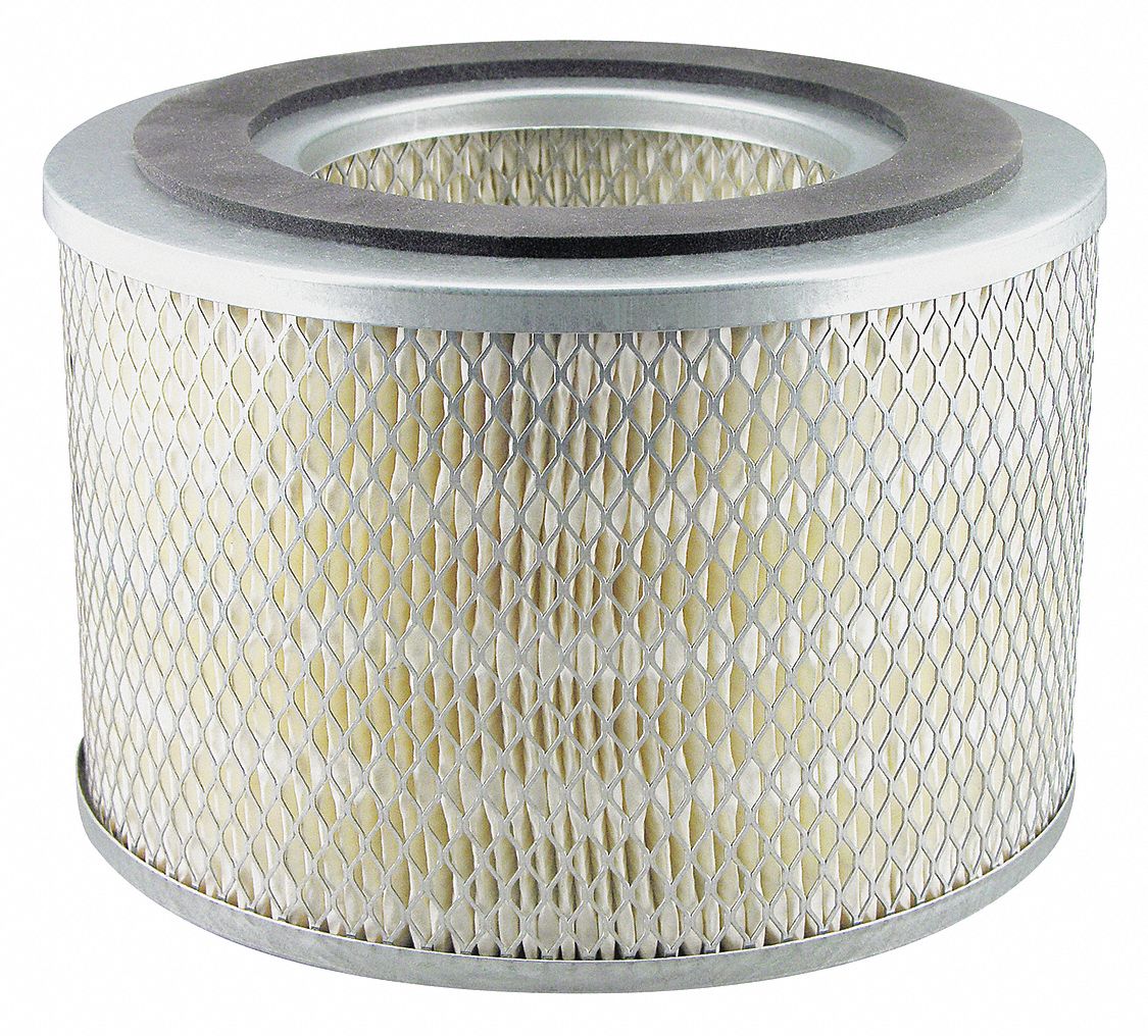 Automotive Air Filter: Round-Oval, Engine, Round, Axial Seal, 6 9/16 in Overall Ht