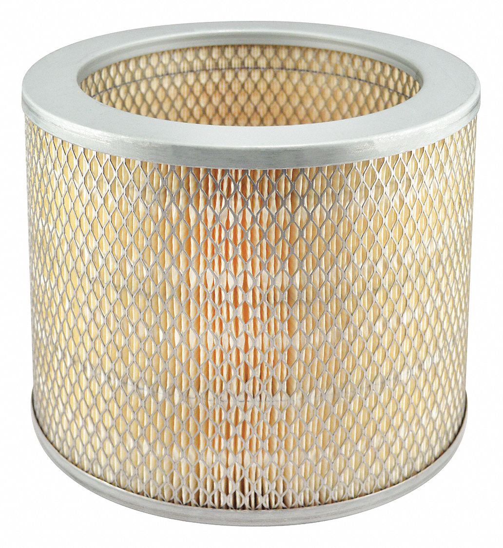 Automotive Air Filter: Round-Oval, Engine, Round, Axial Seal, 7 11/16 in Overall Ht