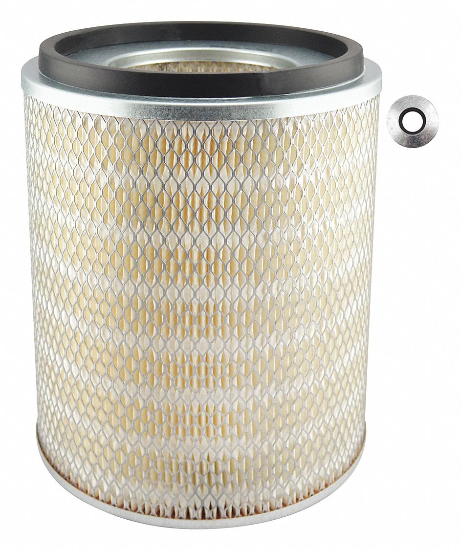 Automotive Air Filter: Round-Oval, Engine, Round, Axial Seal, 21/32 in Inside Dia