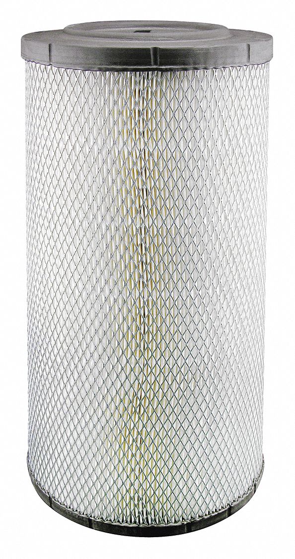 Automotive Air Filter: Round-Oval, Engine, Round, Radial Seal, 17 9/16 in Overall Ht