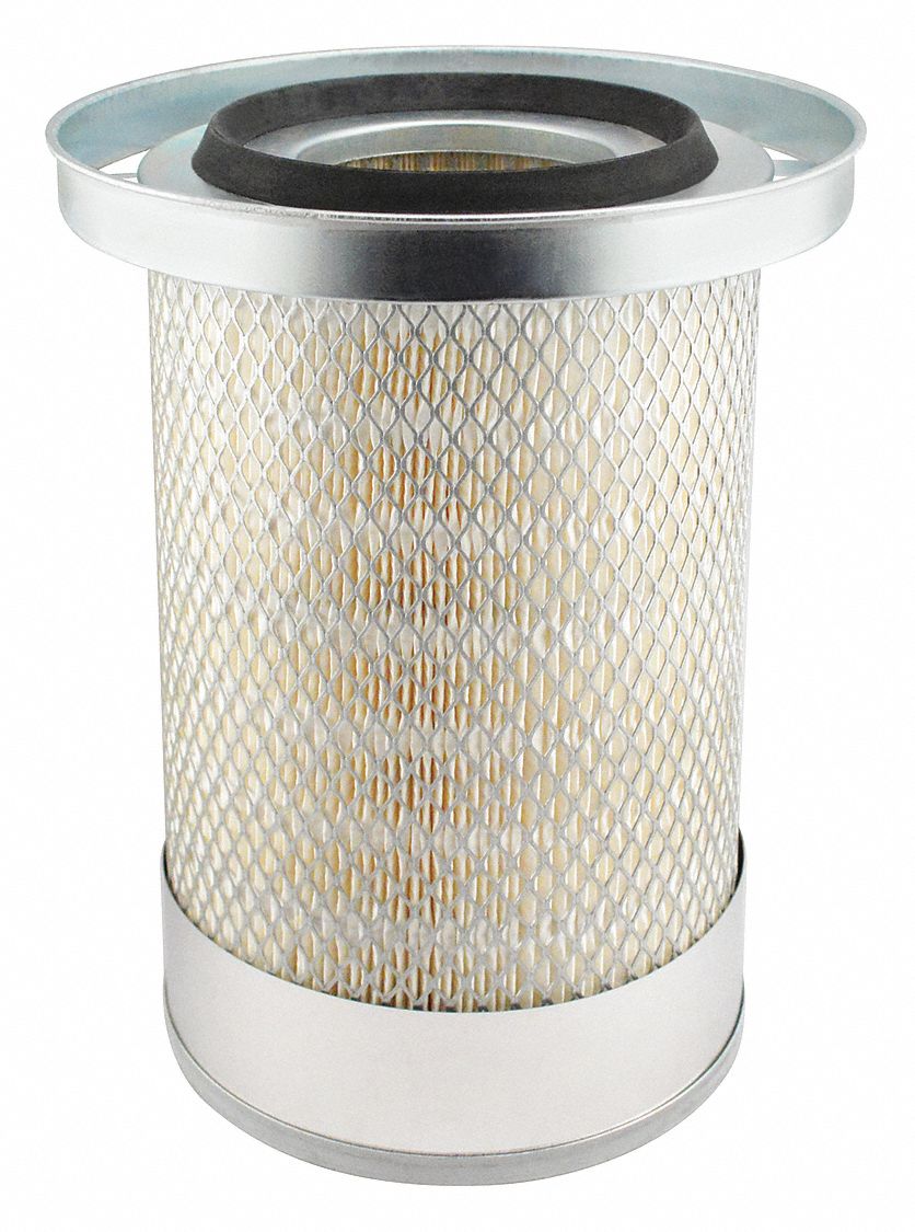 Automotive Air Filter: Round-Oval, Engine, Round, Axial Seal, 7 9/32 in Outside Dia