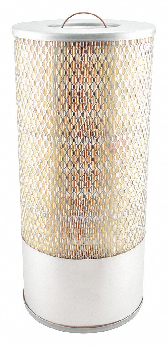 Automotive Air Filter: Round-Oval, Engine, Round, Axial Seal, 15 3/8 in Overall Ht