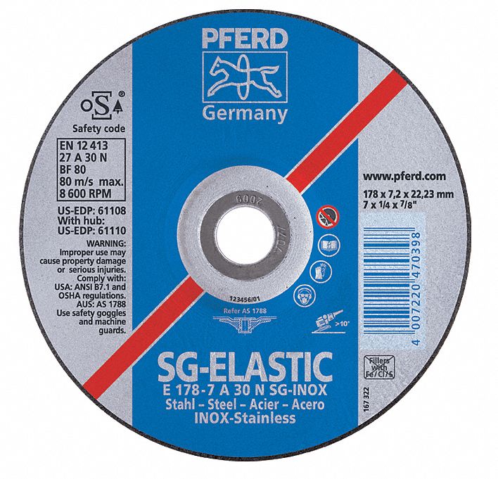 PFERD Disco de Desbaste Sg-Elastic Inox 9