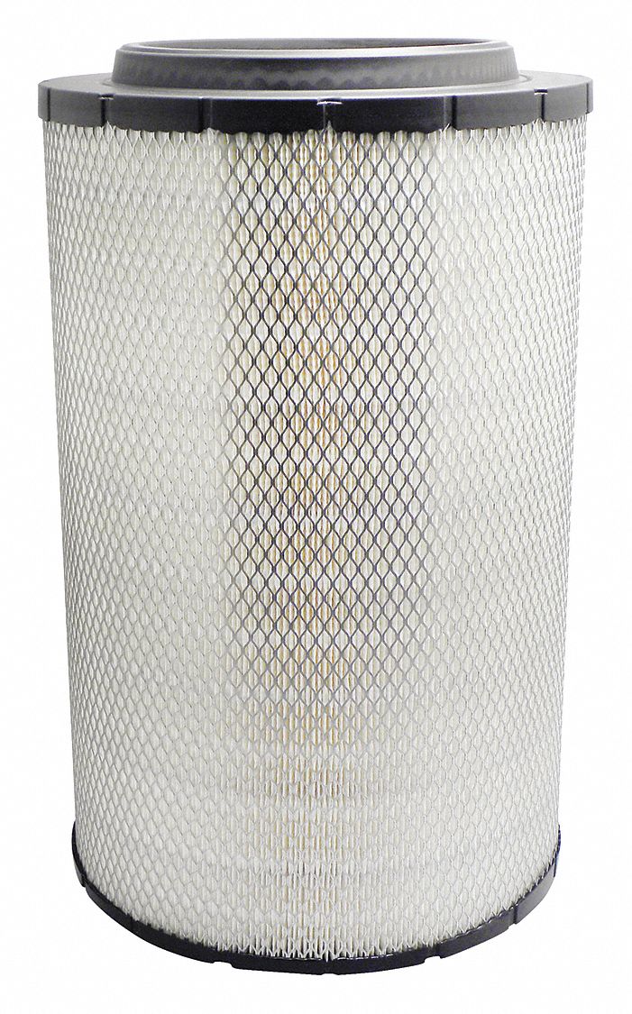 Automotive Air Filter: Round-Oval, Engine, Round, Radial Seal, 15 5/8 in Overall Ht