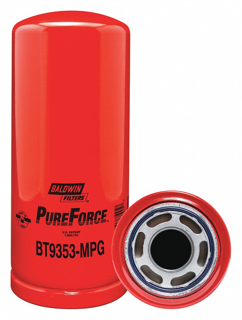 Hydraulic Filter: Hydraulic Fluid, 1 3/4"-12 Thread Size, Spin-On, Cellulose