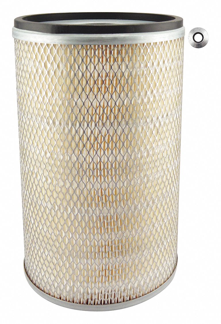 Automotive Air Filter: Round-Oval, Engine, Round, Axial Seal, 13/32 in Inside Dia