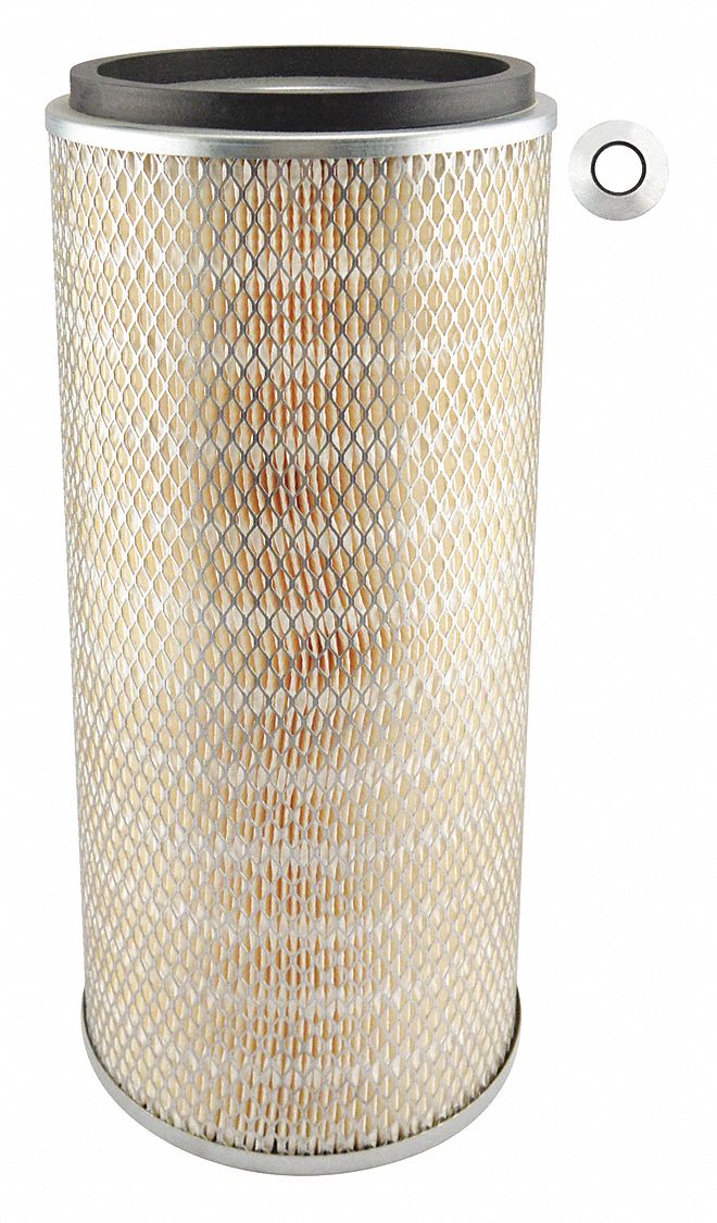 Automotive Air Filter: Round-Oval, Engine, Round, Axial Seal, 11/16 in Inside Dia